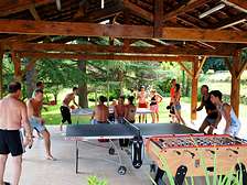 Table-tennis boules tournament for cottages resort and holiday park in Dordogne Lot Gavaudun